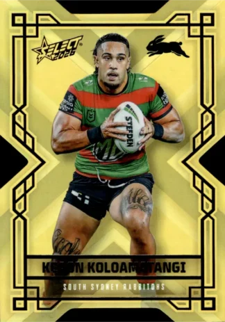 2026 NRL League Heroes Colours Die-Cut Gold - CDG163 Keaon Koloamatangi South Sydney Rabbitohs