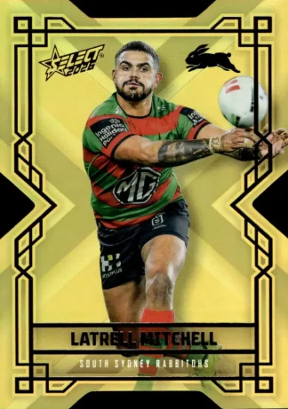 2026 NRL League Heroes Colours Die-Cut Gold - CDG164 Latrell Mitchell South Sydney Rabbitohs
