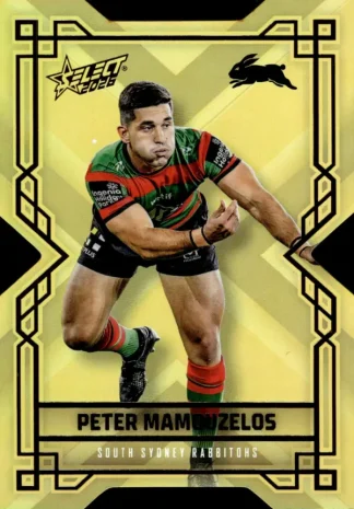2026 NRL League Heroes Colours Die-Cut Gold - CDG165 Peter Mamouzelos South Sydney Rabbitohs