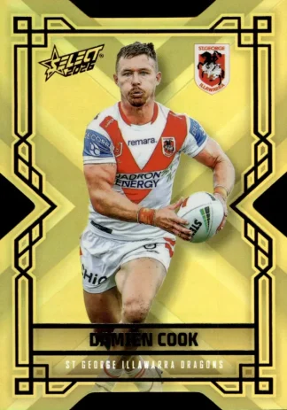 2026 NRL League Heroes Colours Die-Cut Gold - CDG170 Damien Cook St George Dragons