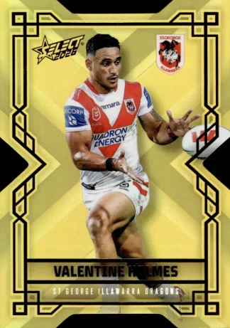 2026 NRL League Heroes Colours Die-Cut Gold - CDG175 Valentine Holmes St George Dragons