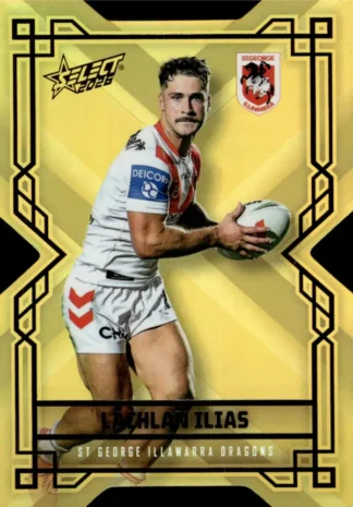 2026 NRL League Heroes Colours Die-Cut Gold - CDG176 Lachlan Ilias St George Dragons