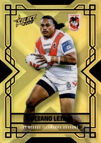 2026 NRL League Heroes Colours Die-Cut Gold - CDG179 Luciano Leilua St George Dragons