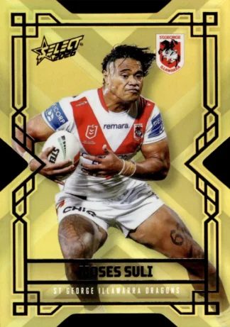 2026 NRL League Heroes Colours Die-Cut Gold - CDG182 Moses Suli St George Dragons