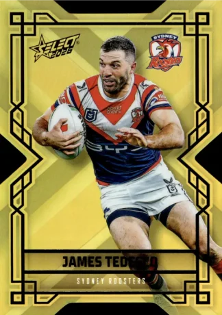 2026 NRL League Heroes Colours Die-Cut Gold - CDG189 James Tedesco Sydney Roosters