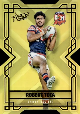 2026 NRL League Heroes Colours Die-Cut Gold - CDG190 Robert Toia Sydney Roosters