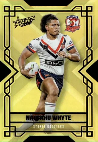 2026 NRL League Heroes Colours Die-Cut Gold - CDG194 Naufahu Whyte Sydney Roosters