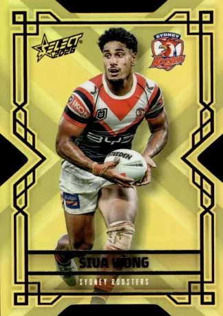 2026 NRL League Heroes Colours Die-Cut Gold - CDG195 Siua Wong Sydney Roosters