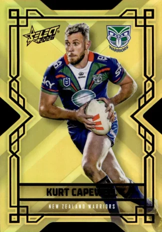 2026 NRL League Heroes Colours Die-Cut Gold - CDG197 Kurt Capewell Warriors