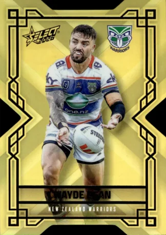 2026 NRL League Heroes Colours Die-Cut Gold - CDG199 Wayde Egan Warriors