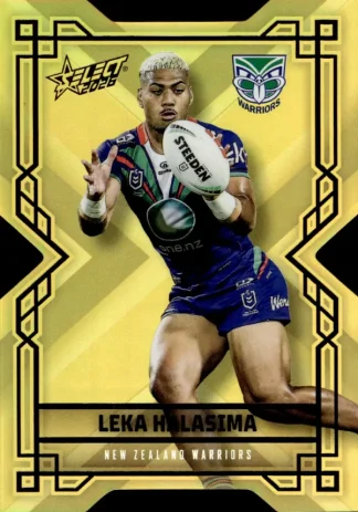 2026 NRL League Heroes Colours Die-Cut Gold - CDG201 Leka Halasima Warriors