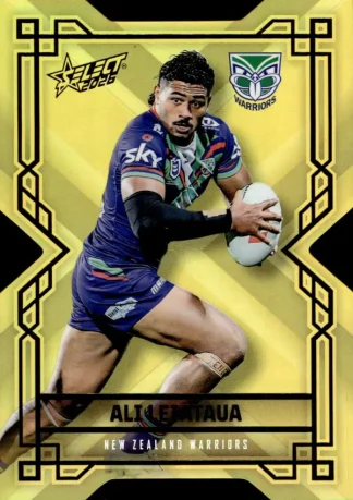2026 NRL League Heroes Colours Die-Cut Gold - CDG202 Ali Leiataua Warriors