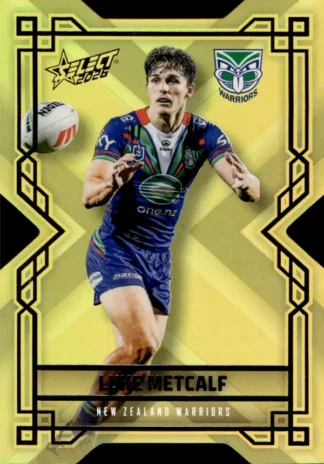 2026 NRL League Heroes Colours Die-Cut Gold - CDG204 Luke Metcalf Warriors