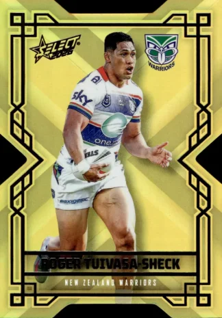 2026 NRL League Heroes Colours Die-Cut Gold - CDG207 Roger Tuivasa-Sheck Warriors