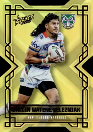 2026 NRL League Heroes Colours Die-Cut Gold - CDG208 Dallin Watene-Zelezniak Warriors