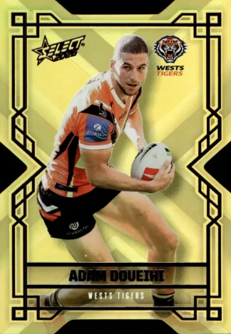 2026 NRL League Heroes Colours Die-Cut Gold - CDG210 Adam Doueihi Wests Tigers