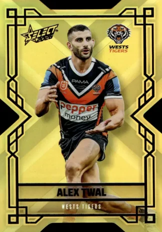 2026 NRL League Heroes Colours Die-Cut Gold - CDG221 Alex Twal Wests Tigers