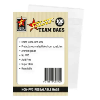 Card Armour Resealable Team Bags - 100 Pack