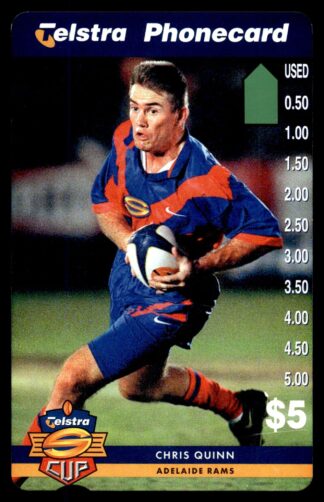 1997 Telstra Super League Phonecard - Adelaide Rams - Chris Quinn
