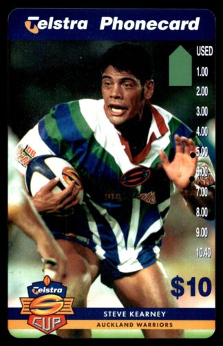 1997 Telstra Super League Phonecard - Auckland Warriors - Steve Kearney