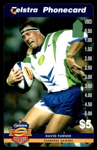 1997 Telstra Super League Phonecard - Canberra Raiders - David Furner