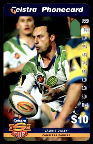 1997 Telstra Super League Phonecard - Canberra Raiders - Laurie Daley