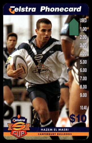 1997 Telstra Super League Phonecard - Canterbury Bulldogs - Hazem El Masri