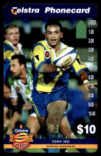 1997 Telstra Super League Phonecard - Hunter Mariners - Tony Iro