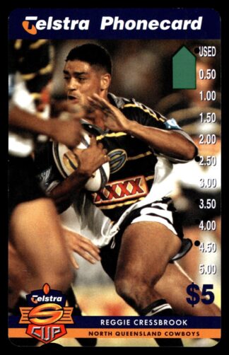 1997 Telstra Super League Phonecard - North Queensland Cowboys - Reggie Cressbrook