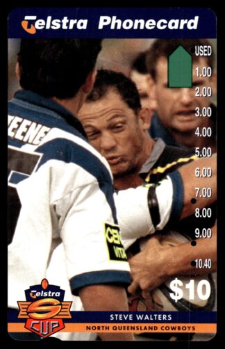 1997 Telstra Super League Phonecard - North Queensland Cowboys - Steve Walters
