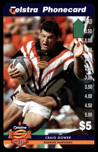 1997 Telstra Super League Phonecard - Penrith Panthers - Craig Gower