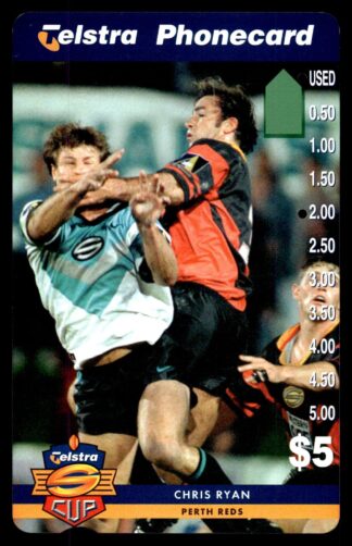 1997 Telstra Super League Phonecard - Perth Reds - Chris Ryan