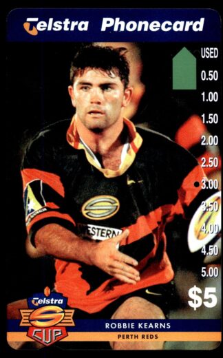 1997 Telstra Super League Phonecard - Perth Reds - Robbie Kearns