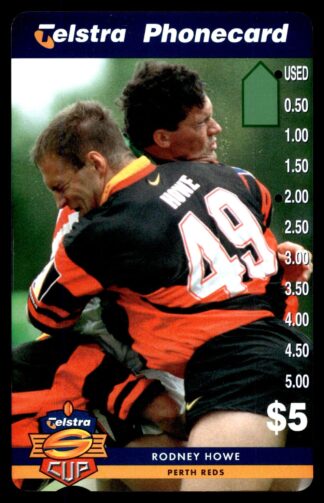1997 Telstra Super League Phonecard - Perth Reds - Rodney Howe
