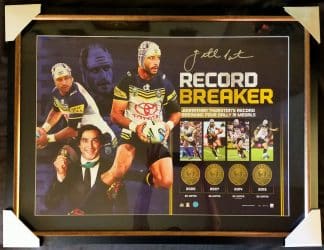 Johnathan Thurston Signed & Framed Limited Edition “Record Breaker” Lithograph #81 / 115