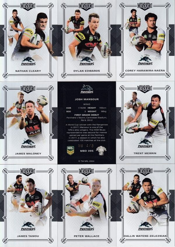 2018 NRL Elite Team Master Set #4 - Penrith Panthers - Image 10