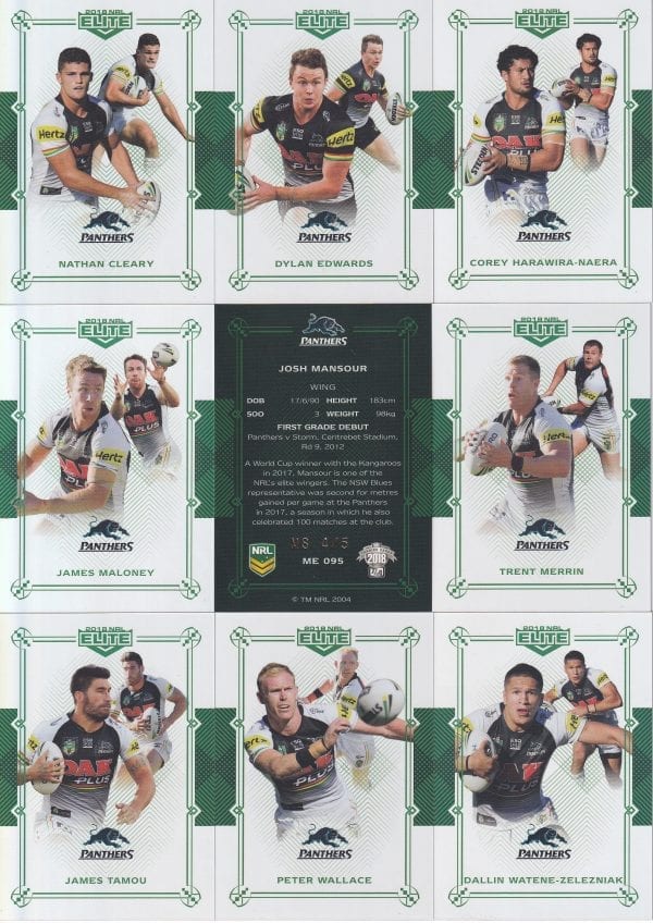 2018 NRL Elite Team Master Set #4 - Penrith Panthers - Image 9