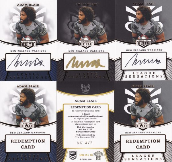2020 NRL Elite Team Master Set #4 - Warriors - Image 6
