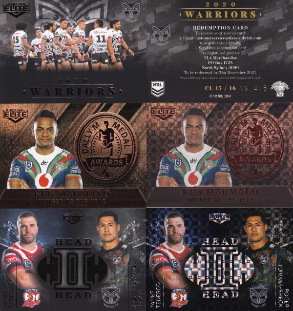 2020 NRL Elite Team Master Set #4 - Warriors - Image 7