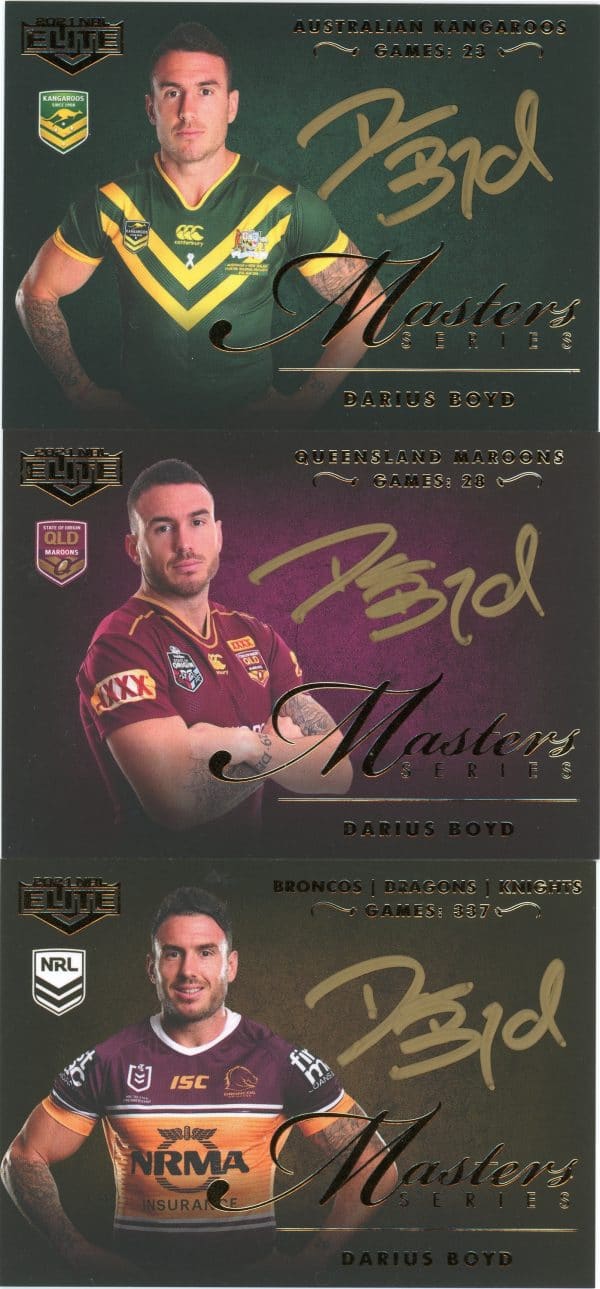 2021 NRL Elite Team Master Set #4 -  Darius Boyd - Image 4
