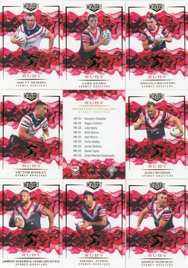 2021 NRL Elite Team Master Set #4 - Sydney Roosters - Image 8
