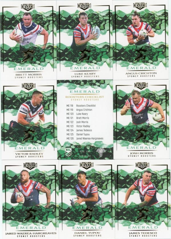 2021 NRL Elite Team Master Set #4 - Sydney Roosters - Image 10