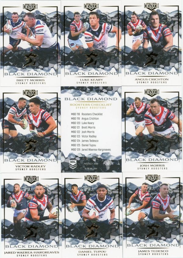2021 NRL Elite Team Master Set #4 - Sydney Roosters - Image 11