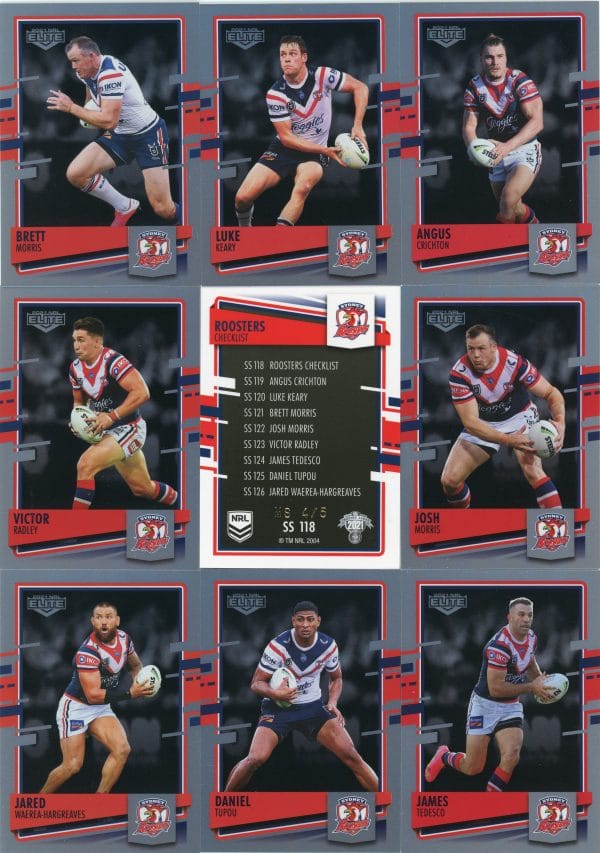 2021 NRL Elite Team Master Set #4 - Sydney Roosters - Image 3
