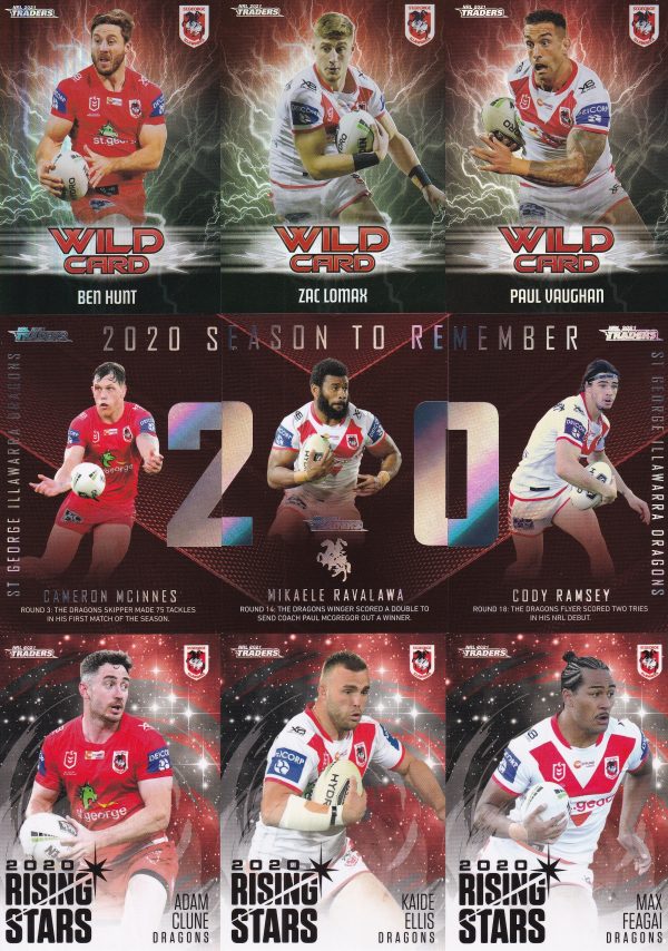 2021 NRL Traders Team Master Set #4 - St George Dragons - Image 4