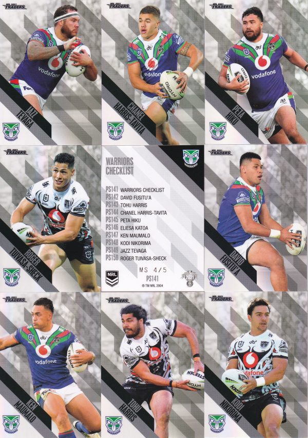 2021 NRL Traders Team Master Set #4 - Warriors - Image 3