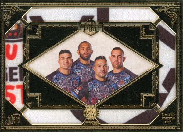2022 NRL Elite Futera 1 Of 1 Replica Master Set #4 - MS02 Fifita, Addo-Carr, James, Kerr,