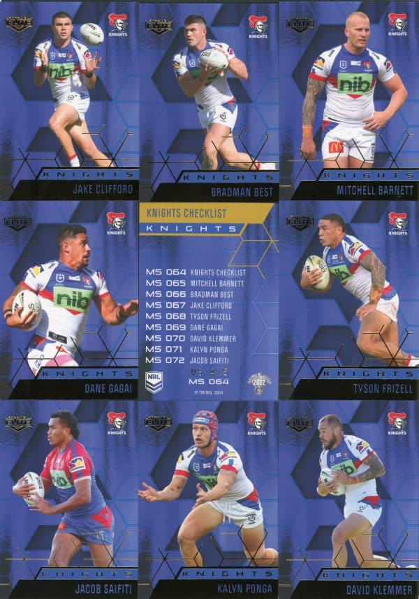 2022 NRL Elite Team Master Set #4 - Newcastle Knights - Image 11
