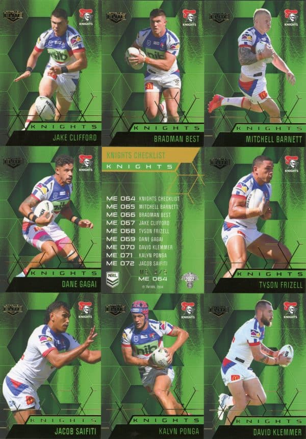 2022 NRL Elite Team Master Set #4 - Newcastle Knights - Image 12