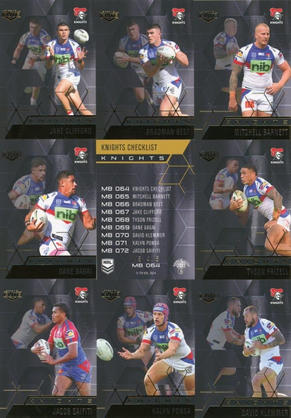 2022 NRL Elite Team Master Set #4 - Newcastle Knights - Image 13